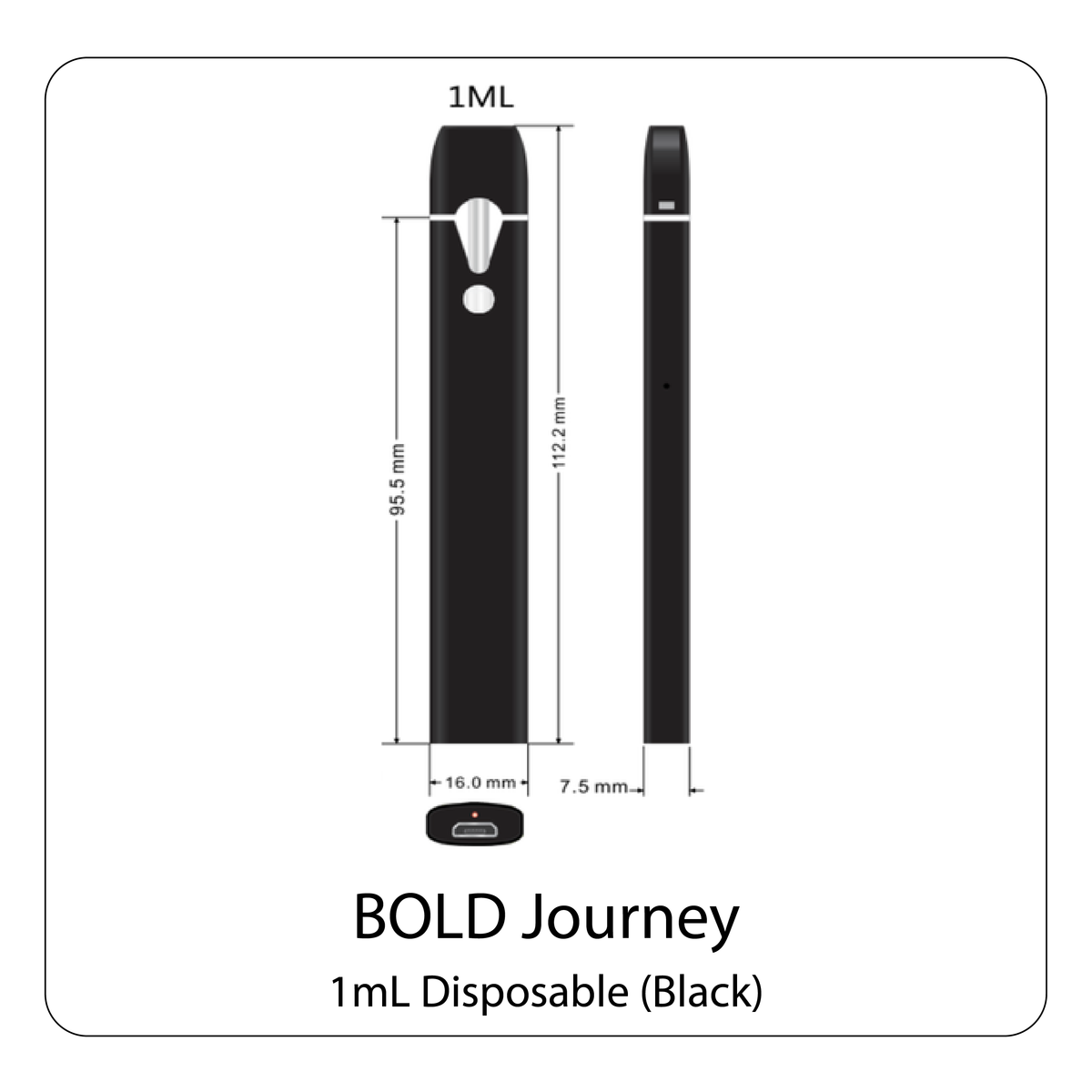 All-In-One Disposable Vape Cartridge - Distillate Filled - 1mL (1 Gram Natural Logix LLC All-In-One Disposable Vape Cartridge - Distillate Filled - 1mL (1 Gram Natural Logix LLC